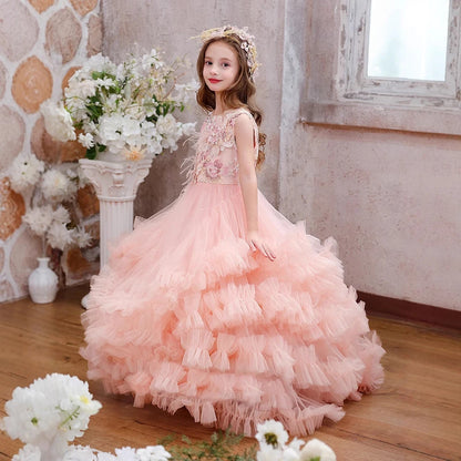 Tutu Pink Puffy Baby/Kids Girl Birthday, Baptism Dress