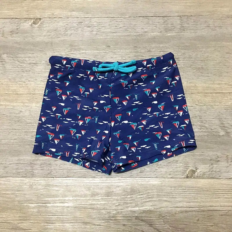 Striped and Cartoon Print Kids Boys Swim Trunks/Beachwear