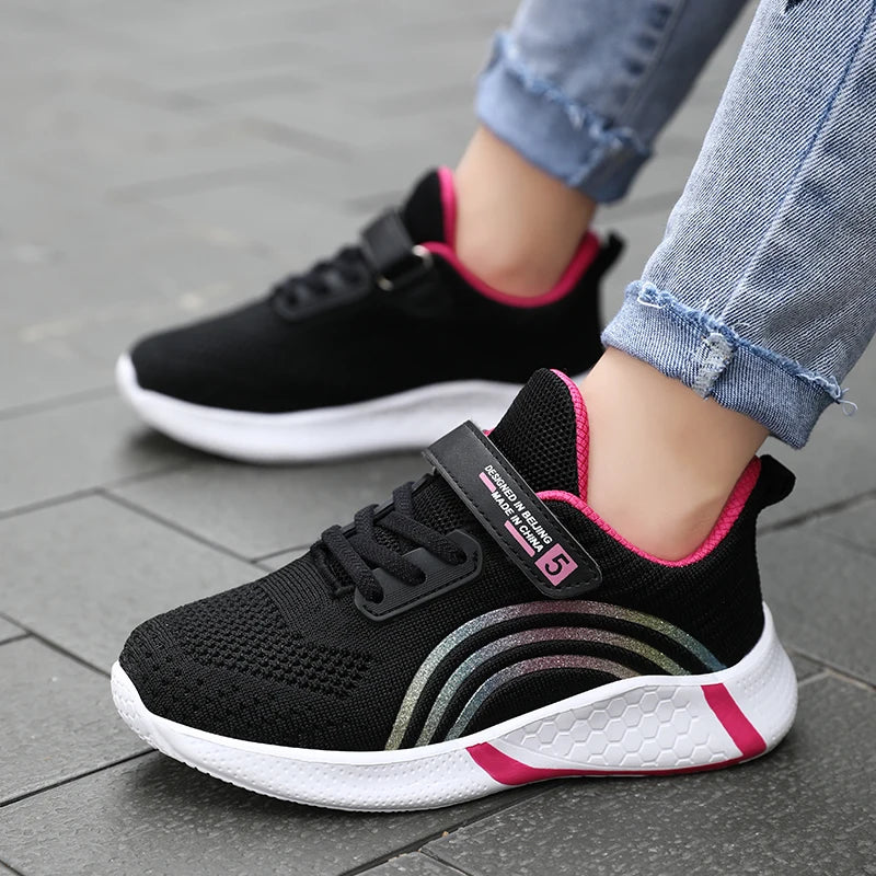 Lightweight Casual Kids Girls Mesh Sneakers Sports Shoes childrensterritory