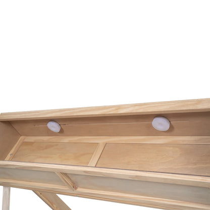 Platform Bed in Full Size with Multiple Storage and LED Lighting childrensterritory