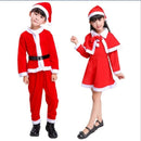 Cute Red Colored Santa Claus Dress Set for Boys and Girls childrensterritory