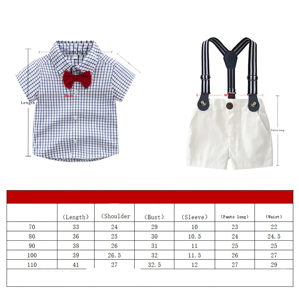 Little Boys Elegant Gentlemen Clothes Sets for Birthday Party