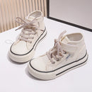 Little Boys Girls Jelly Color Canvas Lace Up Flats Shoes childrensterritory