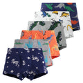 6 Pcs Little Boys' Soft Cartoon Animal Print Cotton Briefs childrensterritory