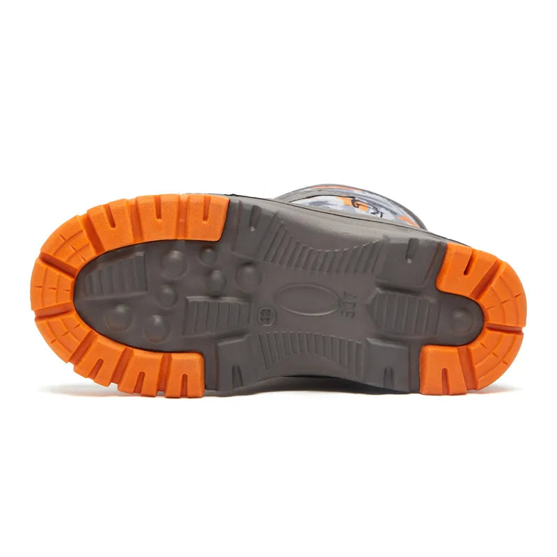 Teenage Girls Boys Non-Slip Waterproof Warm Fur Boots childrensterritory