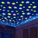 3D Stars Luminous Fluorescent Wall Stickers childrensterritory