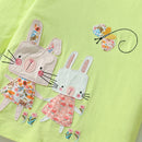 Girls Cartoon Design Full Sleeves T- Shirts And Leggings Set childrensterritory