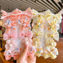 10Pcs/Set Cute Lace Flower Bows Design Baby Hairclips childrensterritory