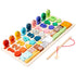 Kids Wooden Busy Board Digital Shapes Matching Toy childrensterritory