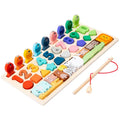 Kids Wooden Busy Board Digital Shapes Matching Toy childrensterritory