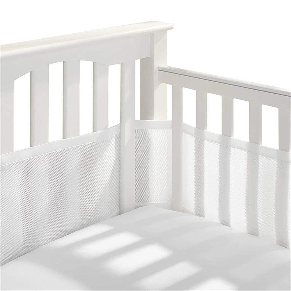 2pcs Breathable Baby Bed Bumper Cot Protector