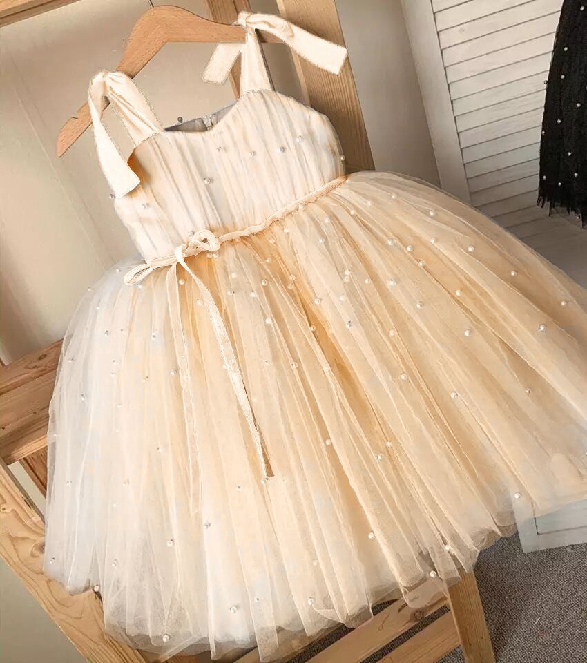 Baby/Kid Girl Beading Tutu Flower Dress for Wedding/Birthday childrensterritory
