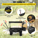 Folding Wagon Utility Carts With Removable Canopy & Wheels childrensterritory