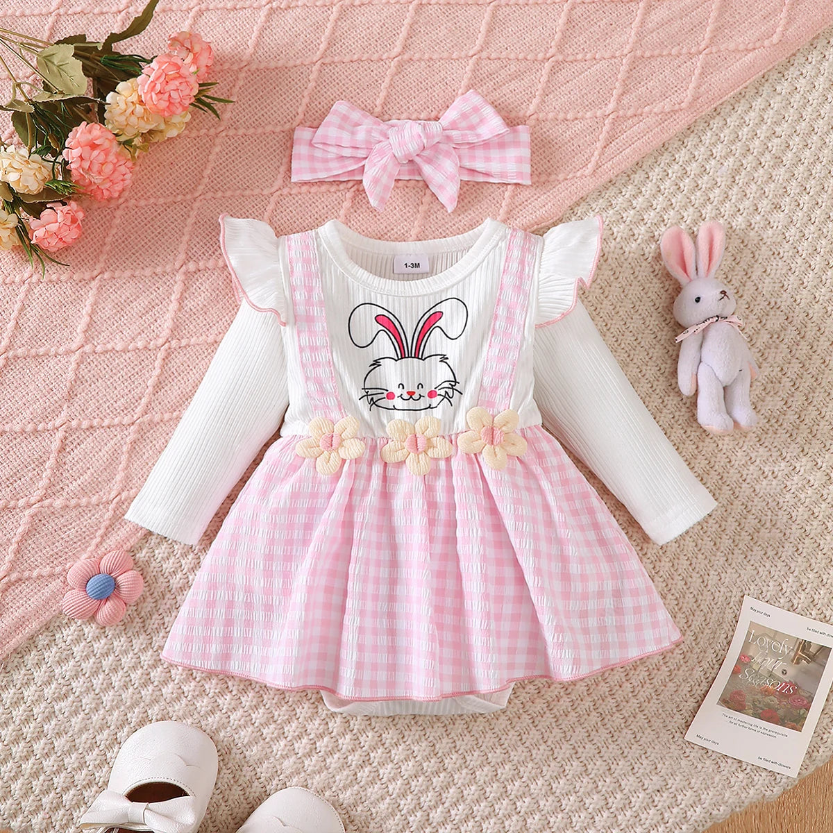 Long-Sleeved Newborn Baby Girl Dresses childrensterritory