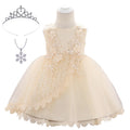 Baby Girl Lace Embroidered Formal Occasion Gowns childrensterritory