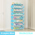 4/6/8-layer Shoe Organizer Stackable Canvas Rack for Home childrensterritory