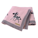 Cartoon Print Soft Cotton Fabric Baby Blankets childrensterritory