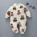 Baby Kids Cartoon Design Winter Bodysuits childrensterritory