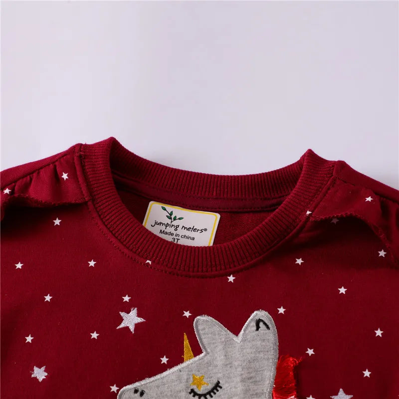 Kids' Long-Sleeved Animal Print Winter Sweatshirts