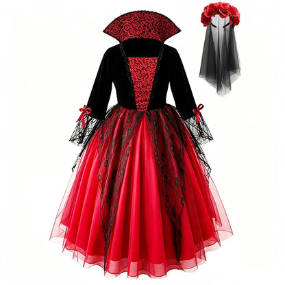 Ghost Bride Kids Girls Costume For Purim Halloween Party