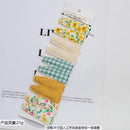 10 Pieces/Lot Flower Print Cotton Alloy Hair Clips Set childrensterritory