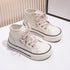 Little Boys Girls Jelly Color Canvas Lace Up Flats Shoes childrensterritory