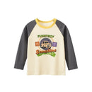 Rugby Letter Print Kids Boys Bottoming Cotton T-shirts childrensterritory