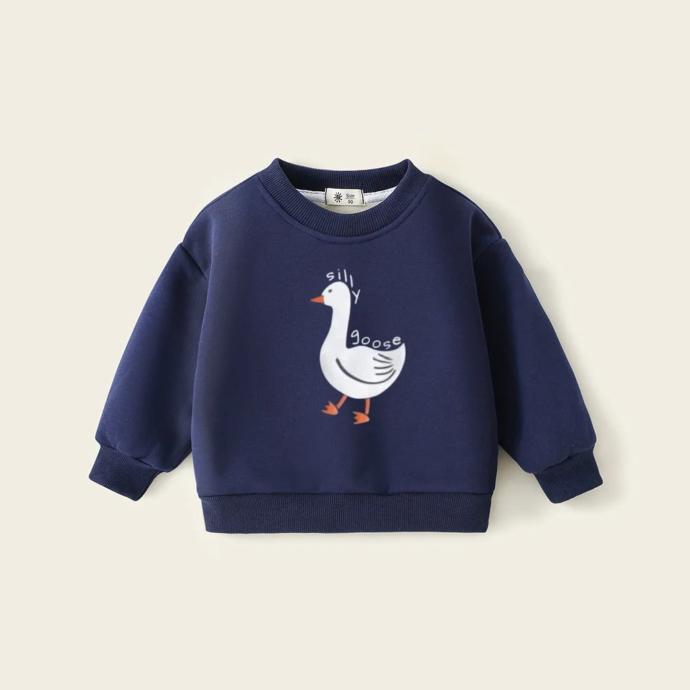 Cartoon Design Long Sleeves Warm Sweater For Kids childrensterritory