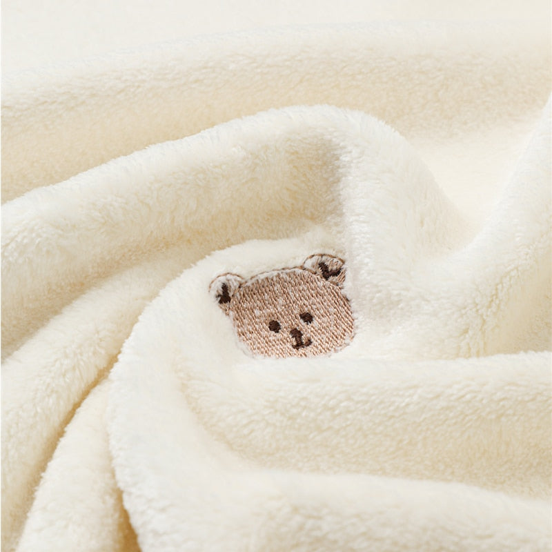 Newborn Baby Soft Fleece Winter Blanket Swaddle childrensterritory