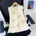 3D Flower Design Kids Girls Summer Party Dresses childrensterritory