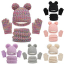 Thick Knitting Warm Baby/Kids Hat Gloves Scarf Set childrensterritory