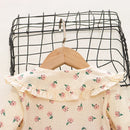 Girls' Long-Sleeved Flower Design Winter Dresses childrensterritory