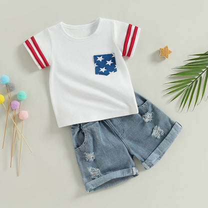 Toddler Unisex Independence Day Outfits childrensterritory