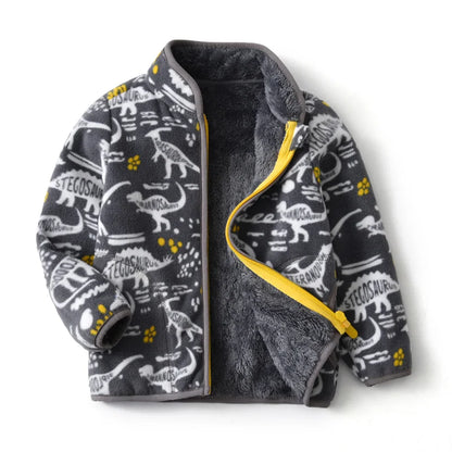 Polar Fleece Cartoon Print Kids&