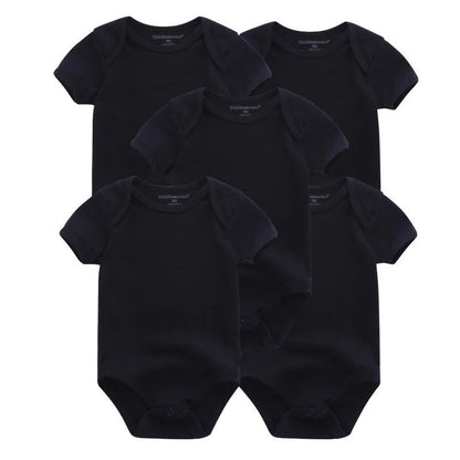 Short Sleeves Cartoon Print Soft Bodysuits For Baby Boys And Girls childrensterritory