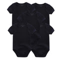 Short Sleeves Cartoon Print Soft Bodysuits For Baby Boys And Girls childrensterritory