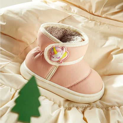 Warm Solid Color Cotton Snow Boots for Baby/Toddlers childrensterritory