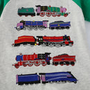 Boys Trains Cartoon Print Summer T-Shirts childrensterritory