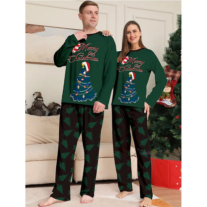 Long Sleeves Christmas Design Family Matching Clothing Set