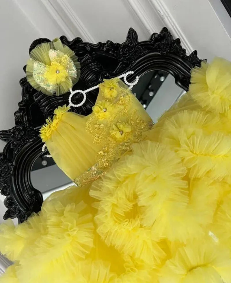 Puffy Tutu Ruffled Tulle Baby/Kid Girls Birthday Party Dress