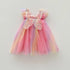 Little Girls Rainbow Stereoscopic Wings Design Summer Princess Dresses childrensterritory