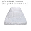 Kids Girls Lace Design 3 Hoops Underskirt for Dresses