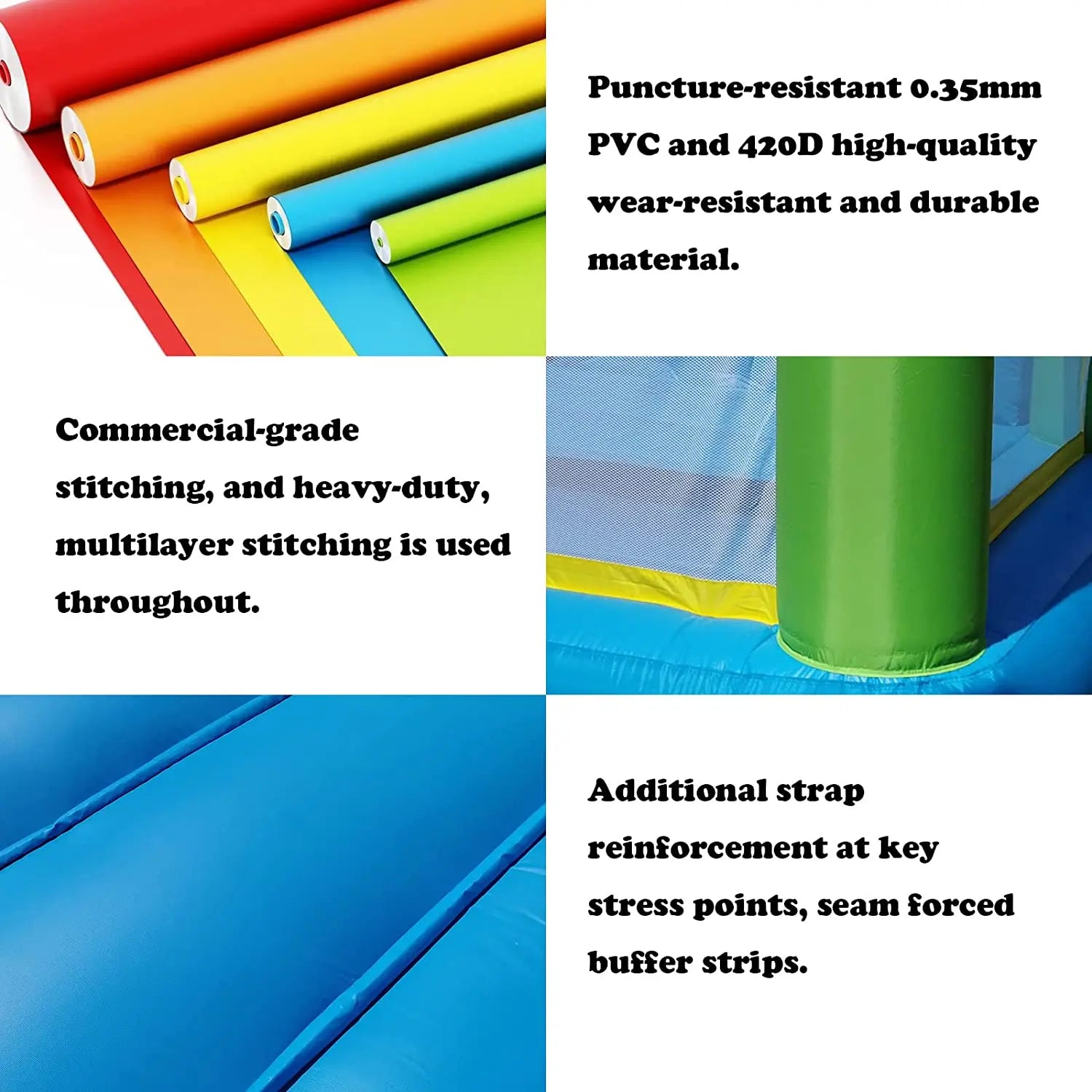 12*9*8ft Inflatable Bounce House With Slide For Kids childrensterritory
