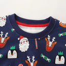 Kids Santa Claus Print Christmas Sweatshirts