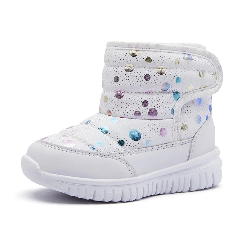 Cute Dots Design Kids Anti-skid Snow Boots childrensterritory