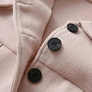 Baby Girls Woolen Jacket Mid-length Coat Outerwear childrensterritory