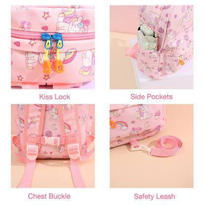 Kids Lightweight Rucksack Rainbow with Leash Custom Backpack childrensterritory
