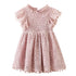 Kids Girls Flower Lace Design Summer Party Dresses childrensterritory