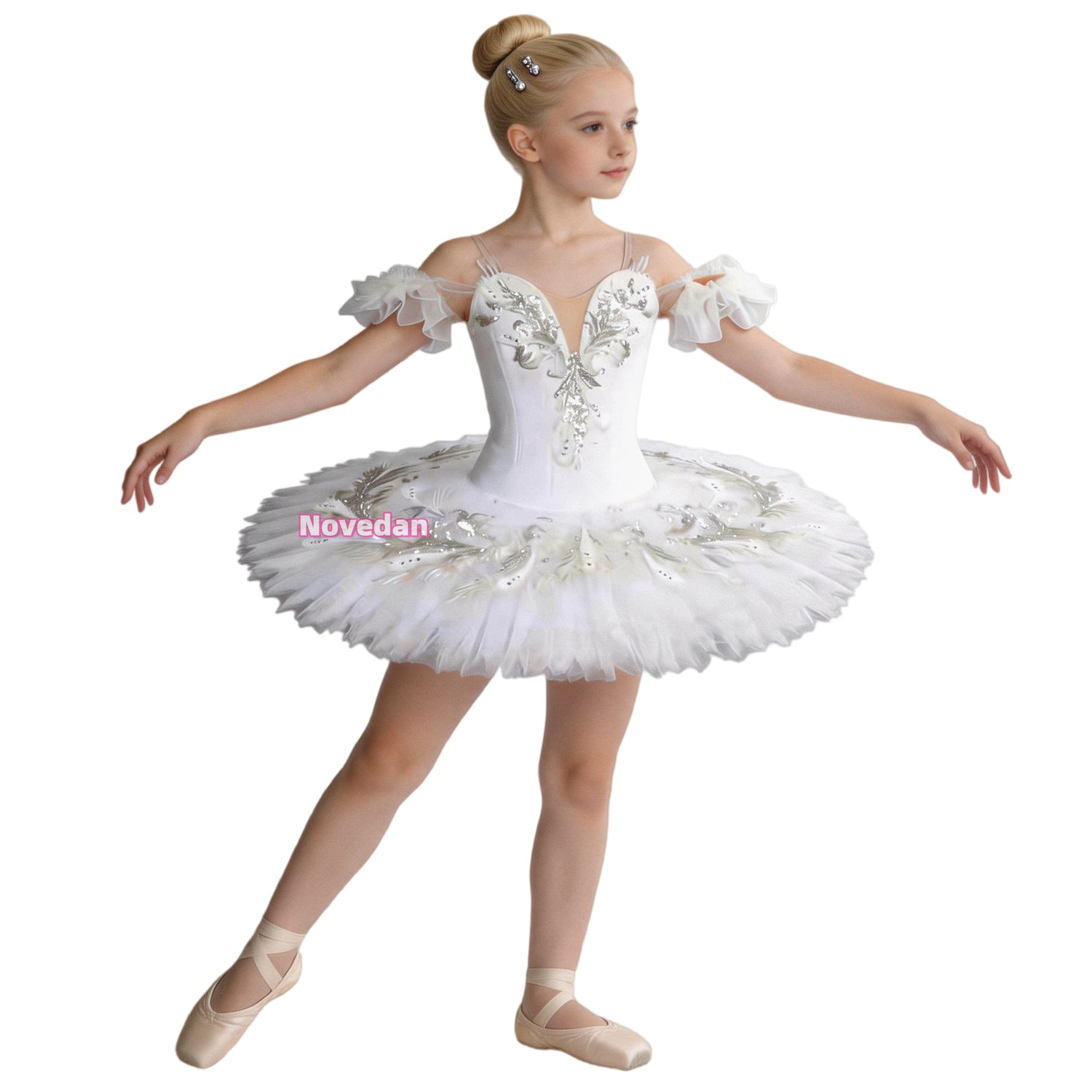 Kids Girls Sequins Tassel Modern Ballet Leotard Tutu Dresses