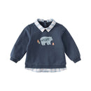 Little Boy’s Cartoon Design Casual Cotton Sweatshirt childrensterritory